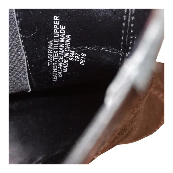 SOLD Tommy Hilfiger Black Suede Wedge Heel Boots Size 9 1/2 M - Picture 4 of 7